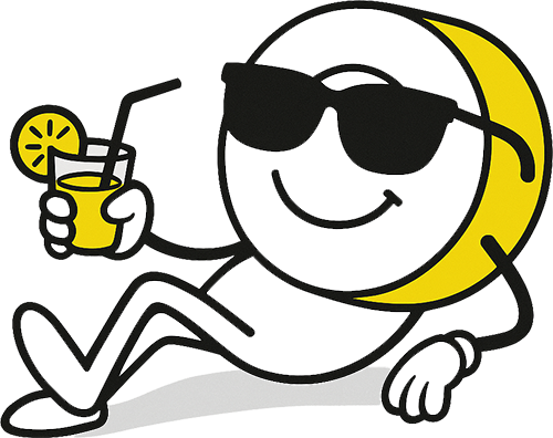 Tapeman Chilling with a Drink