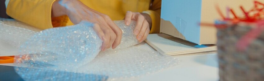 Secure with Bubble Wrap (If Needed)